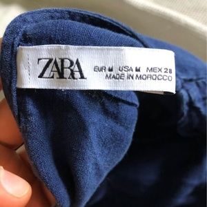 Zara Navy Romper